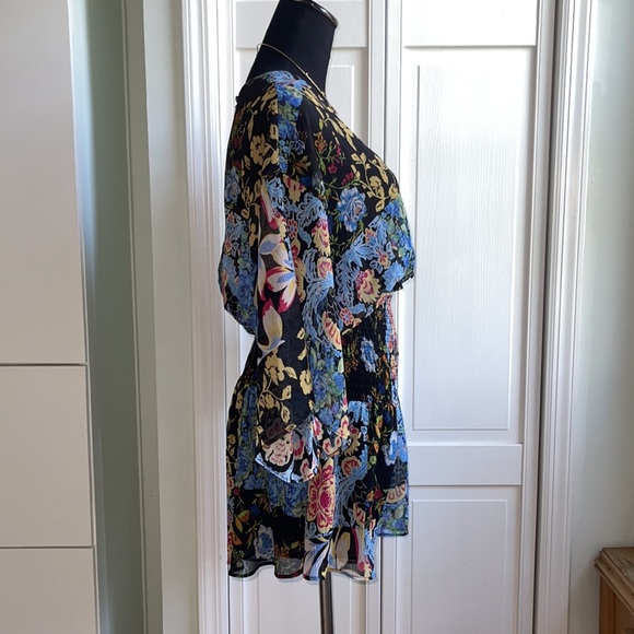 Zara Multicolored Patchwork Floral Printed Romper/Jumpsuit Size S. - Picture 7 of 14